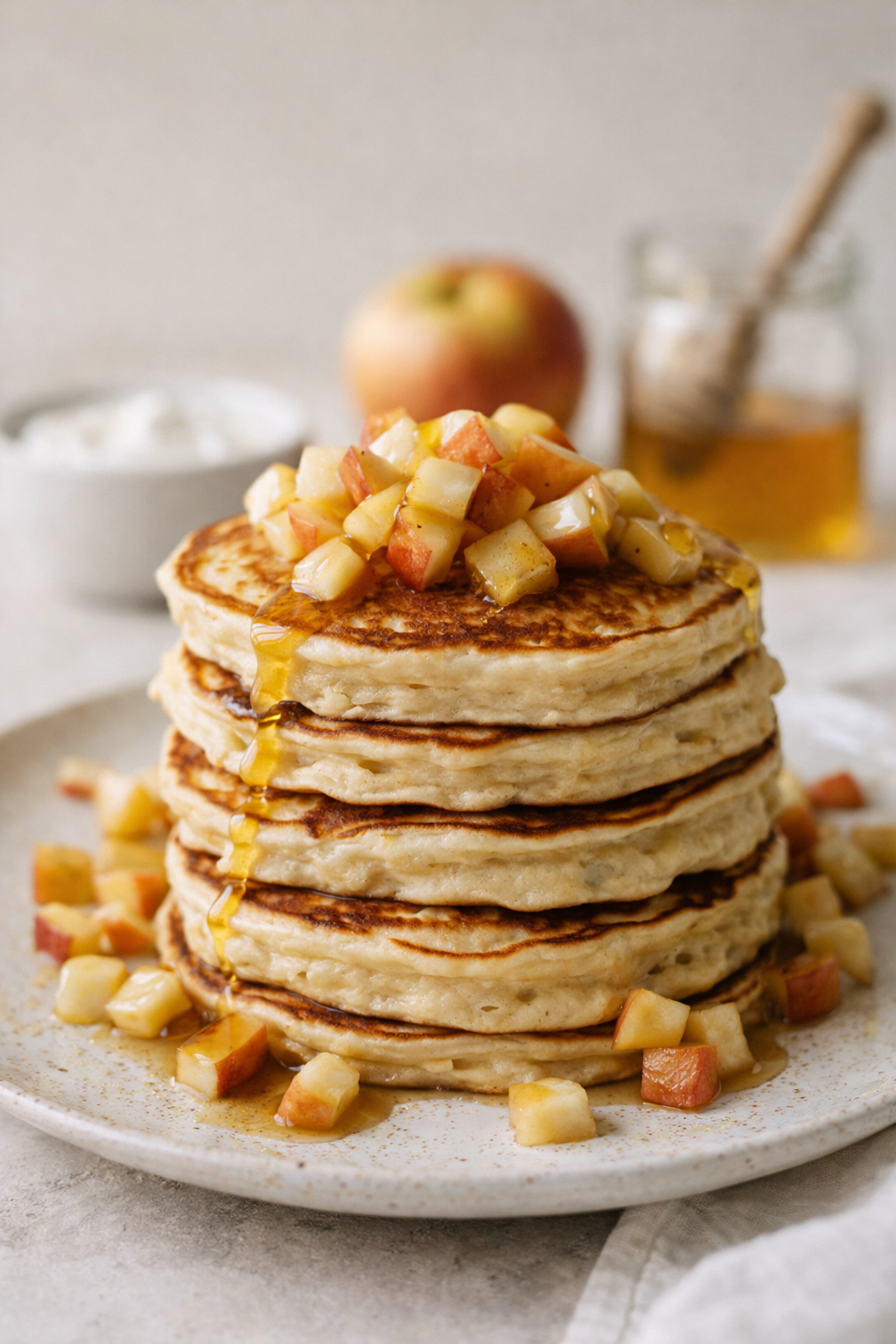 Appel-Yoghurt Pannenkoeken