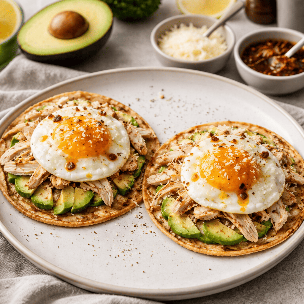 Crispy Feta Tostadas met Spicy Ei